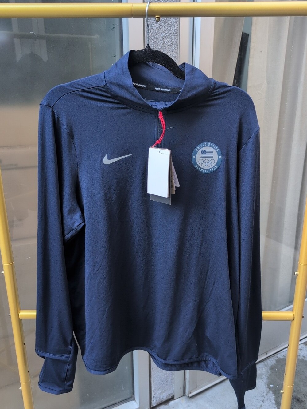 Nike Women's Navy Half-Zip Olympic Jacket Team USA Size XL NWT